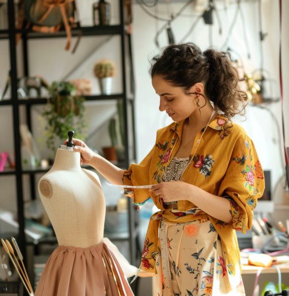 woman-working-dress-made-by-mannequin